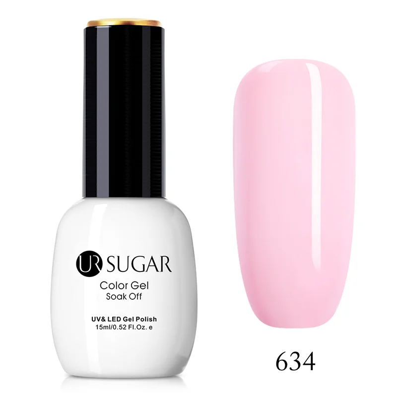 634 Ur Sugar УФ-гель для ногтей 15 мл Блестящий горячий лак для ногтей 49 цветов на выбор Гель-лак для нейл-арта - Цвет: 634