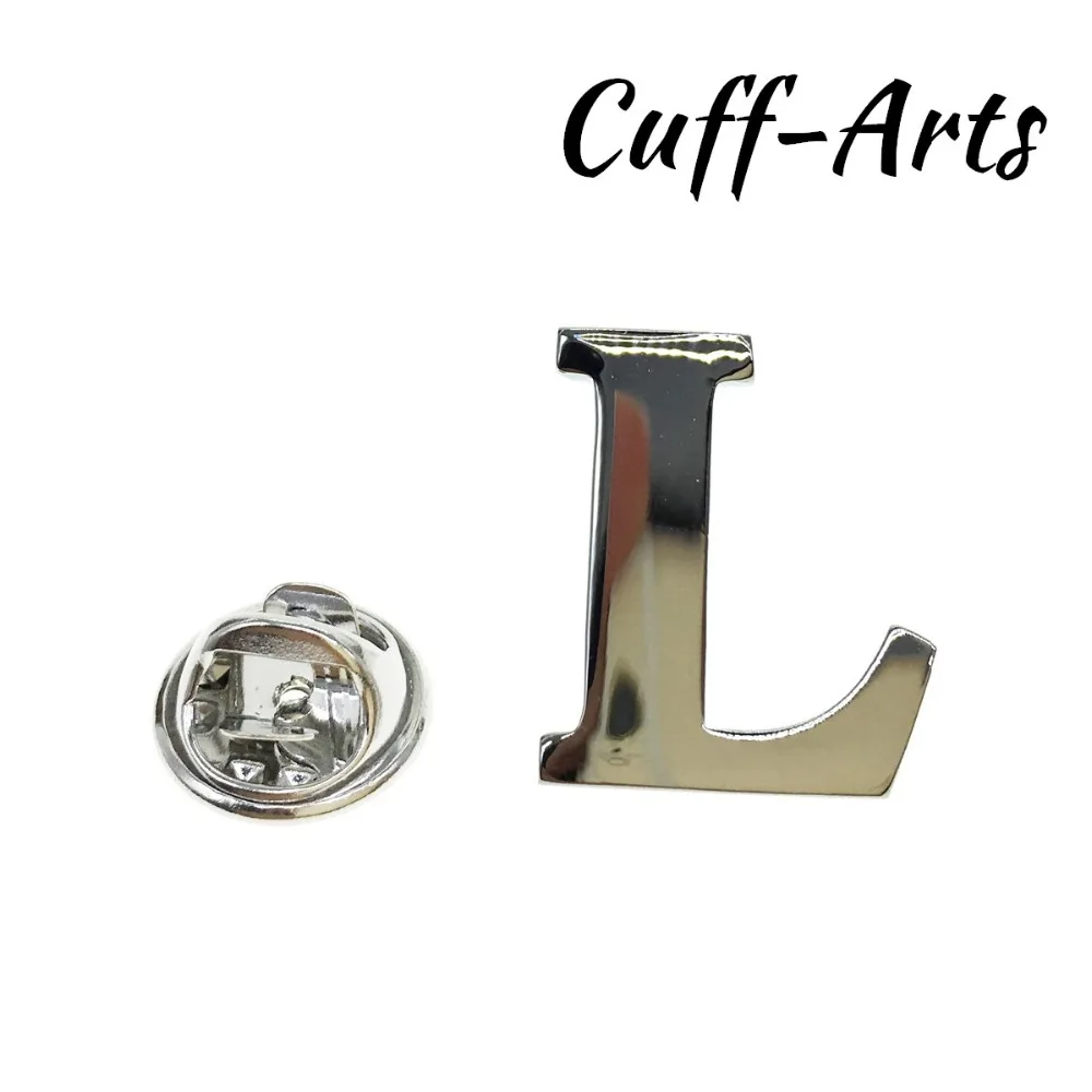 

Cuffarts A-Z Letters Lapel Pin 2018 Alphabet Lapel Pin Badges Men Jewelry Brooch Lapel Pins For Women Or Men P10019