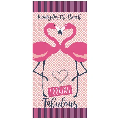 Новые большие мужские и женские пляжные полотенца с принтом фламинго из