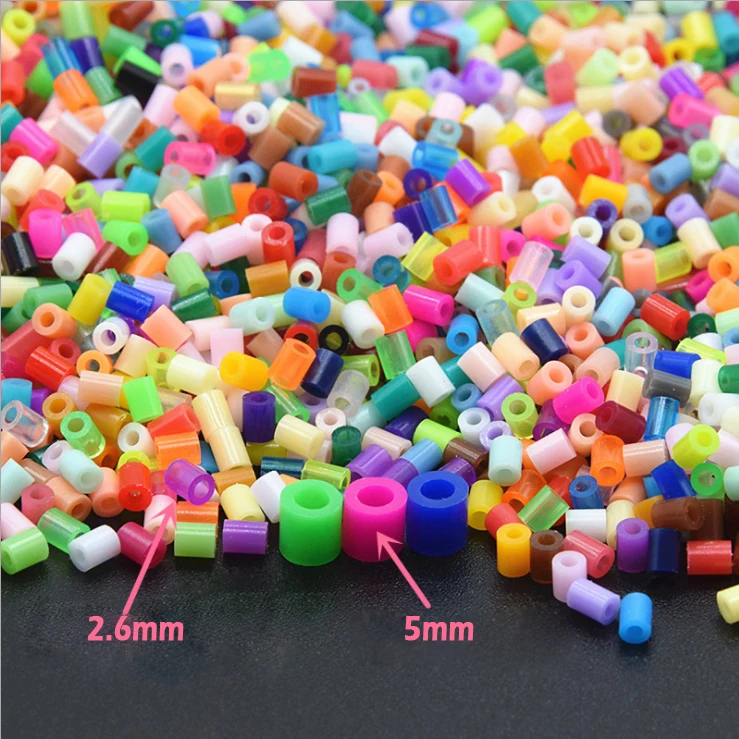 24g 5mm Mix-color Diy Пинто бобы ручной набор 3D головоломка дополнение обучающая игрушка для детей с интеллектом обучающая игрушка для детей> 6 лет - Цвет: 24g 5mm Mix-color