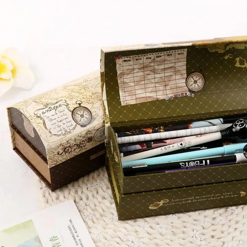 Креативные Канцтовары Бумага Карандаш Чехол для мальчиков и девочек