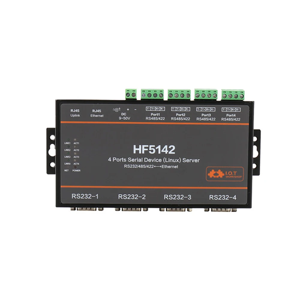 Серверное устройство с 4 портами система Linux RS232/RS485/RS422 для Ethernet конвертера TCP IP Telnet