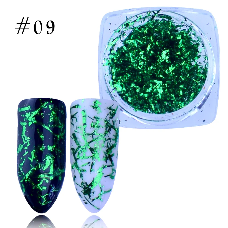 2021 новый дизайн ногтей Сделай Сам блеск алюминиевая фольга хлопья шелковые