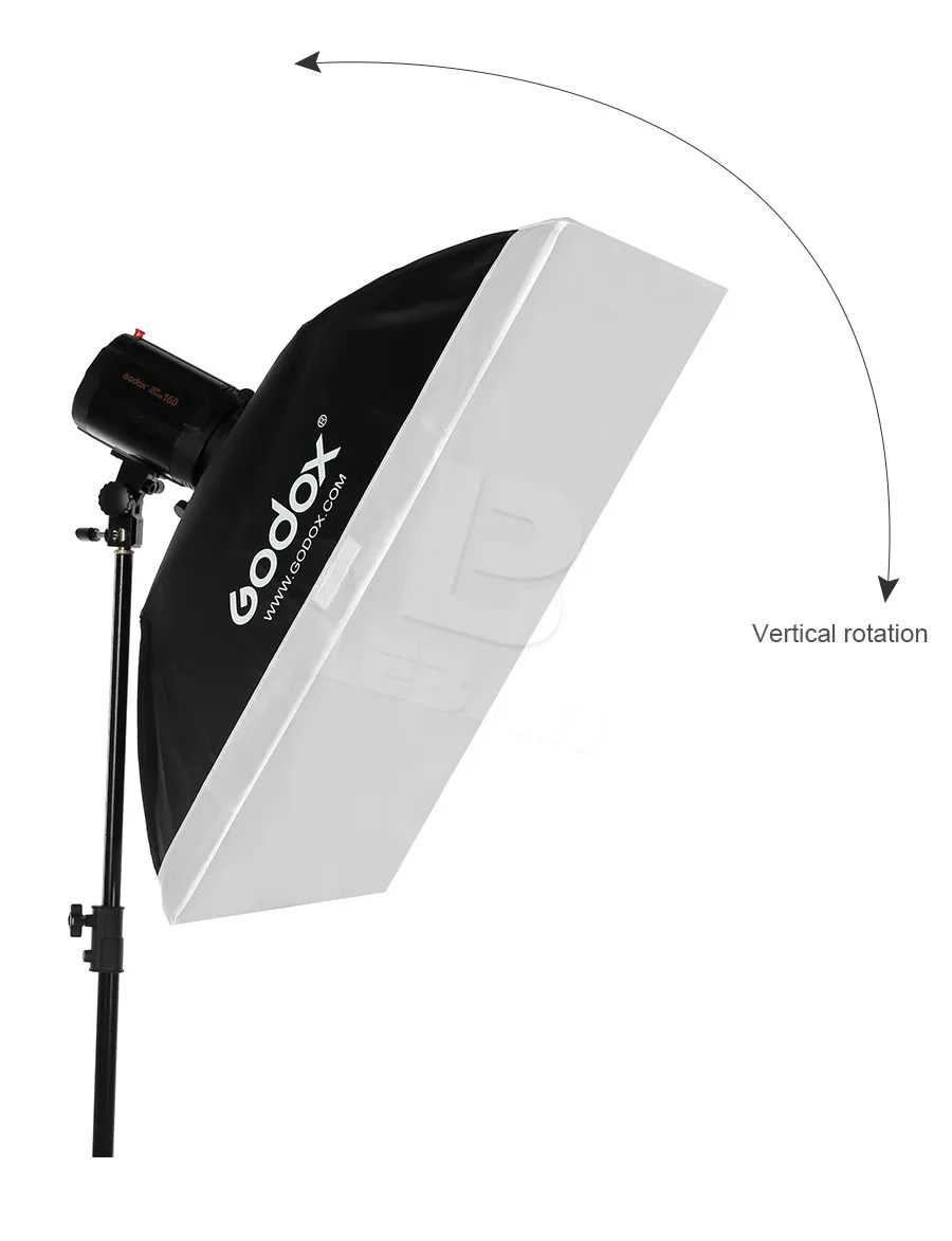 Софтбокс Godox 50x70 см 2" x 27" с универсальным креплением для студийной вспышки