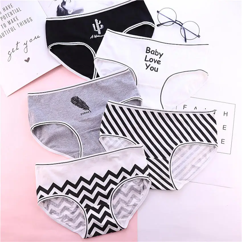 Повседневные хлопковые трусики женские модные дышащие трусы сексуальное нижнее