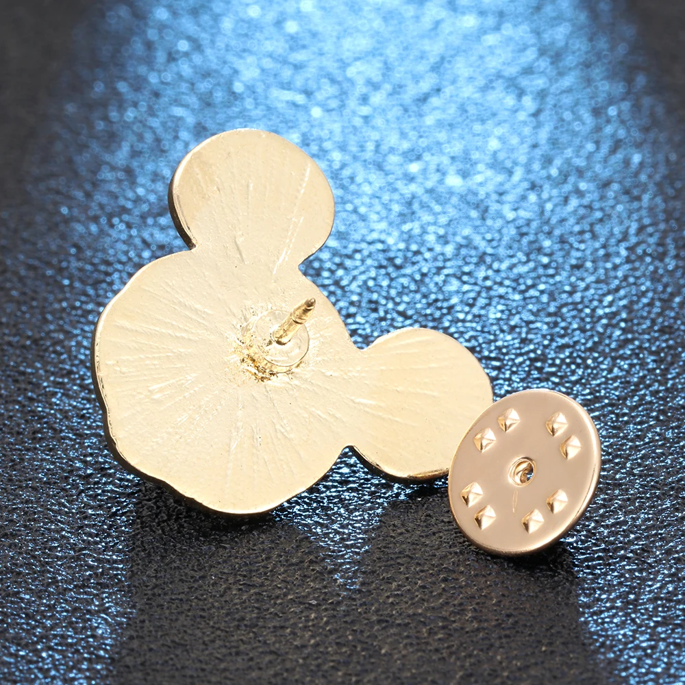 Новая эмалированная черная брошь в стиле мышки джинсовая куртка с пряжкой