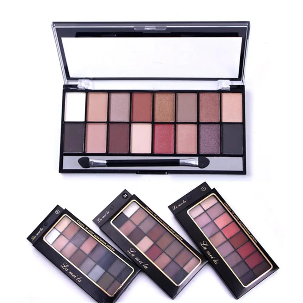 Профессиональный 16 цветов s матовые мерцающие тени для век палитра Maquiagem
