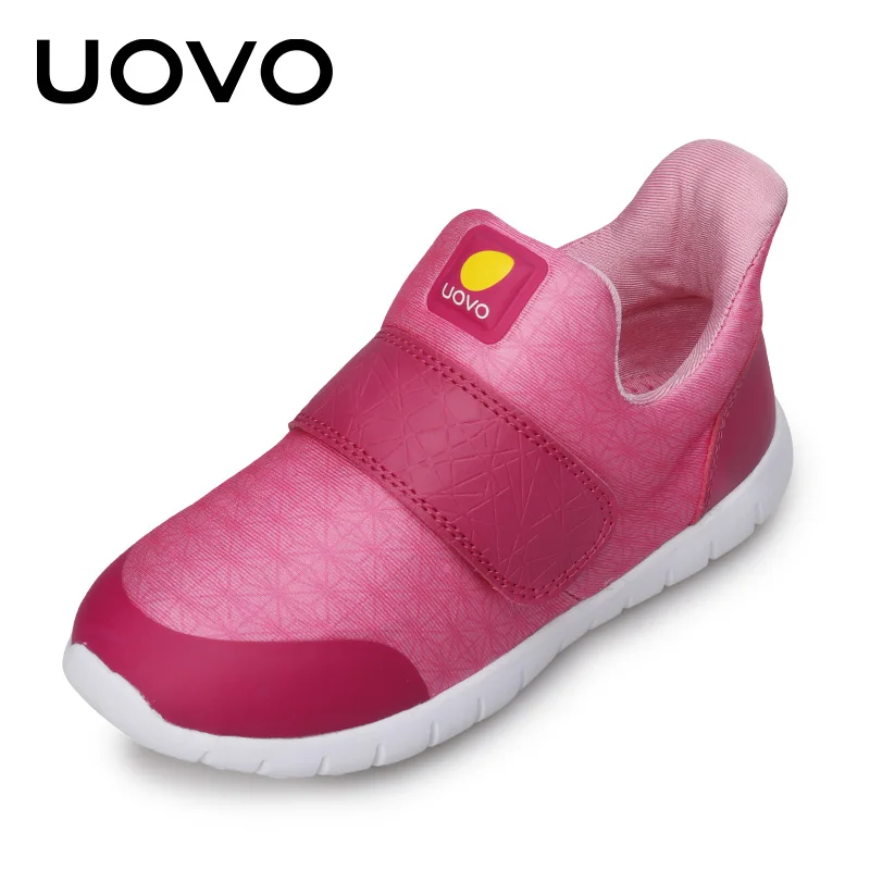 Fuxia UOVO/новая весенняя обувь для девочек; модная дышащая обувь для детей; обувь принцессы; коллекция года; детская обувь без шнуровки; Размеры 30#-35 - Цвет: Fuxia