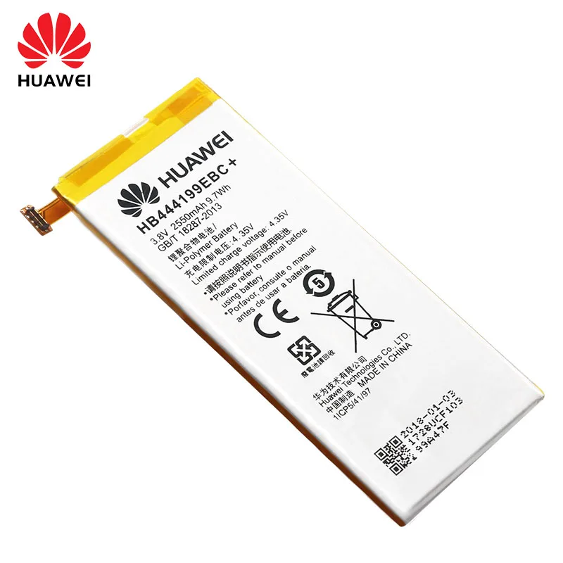 Оригинальный аккумулятор Huawei для Honor 4C C8818 CHM UL00 TL00H 2550 мАч HB444199EBC +