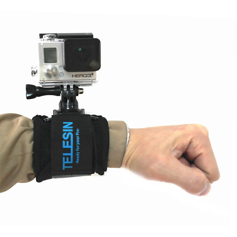 360 градусов ремешок на запястье поворотный руку ремень крепление для GoPro Hero 5 4 3 +