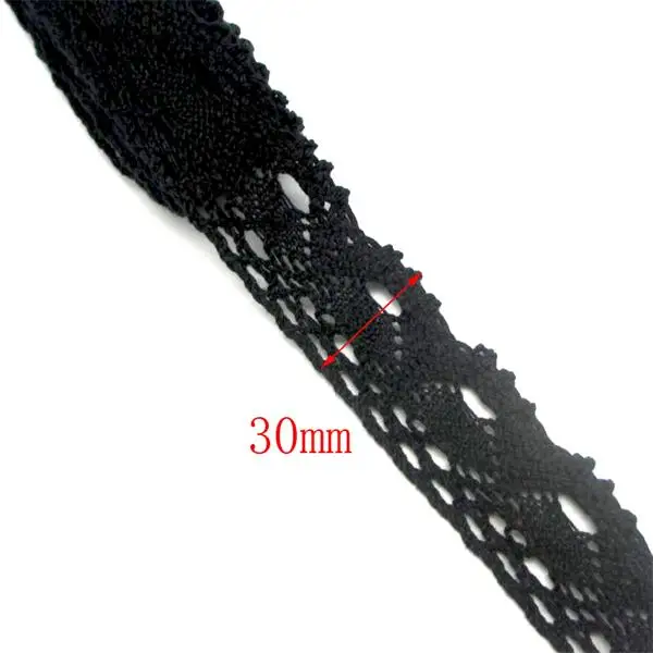 Style 21 30mm 2y Lucia Crafts 2 ярдов/партия Черная кружевная лента для самодельного украшения одежды аксессуары для волос вышитая кружевная лента N0202 - Цвет: Style 21 30mm 2y