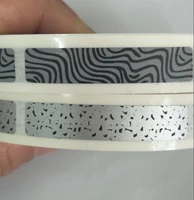 wholesale 14000 pcs diy manual scratch off sticker 8x40mm zebra or leopard pattern tape in rolls