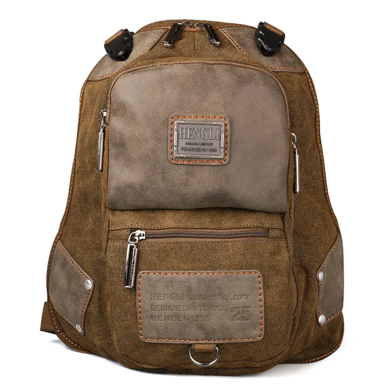 2018 Мужская холщовая школьная сумка в стиле ретро универсальные повседневные