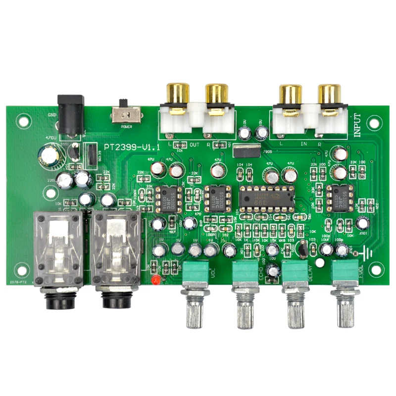 Предусилитель стены Aiyima PT2399 + JRC5532 для караоке|amplifier board|tone amplifiertone board |