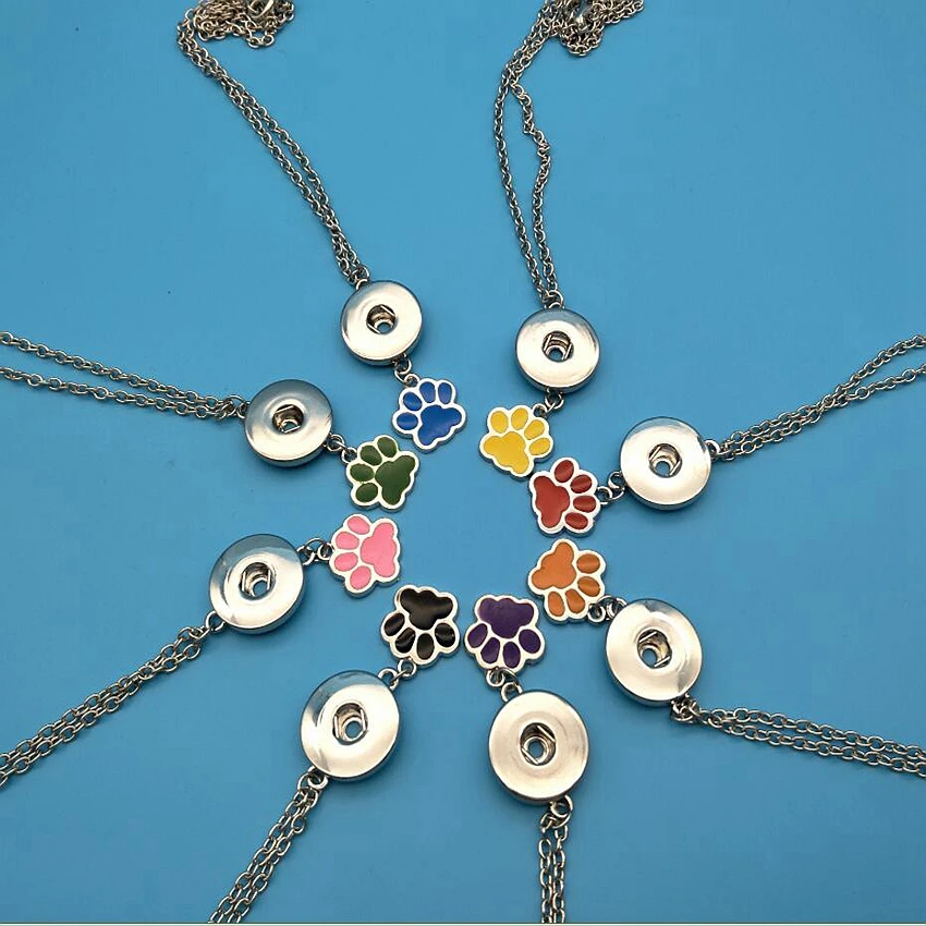 Горячая капля глазурь собака Лапа Печати медведь ручной печати и темная Пряжка