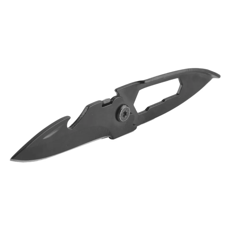 black Мини брелок Ножи для шашлыков многофункциональный фрукты Ножи открывалка для бутылок складной нож Карманный Ножи Открытый выживания самообороны Инструменты - Цвет: black