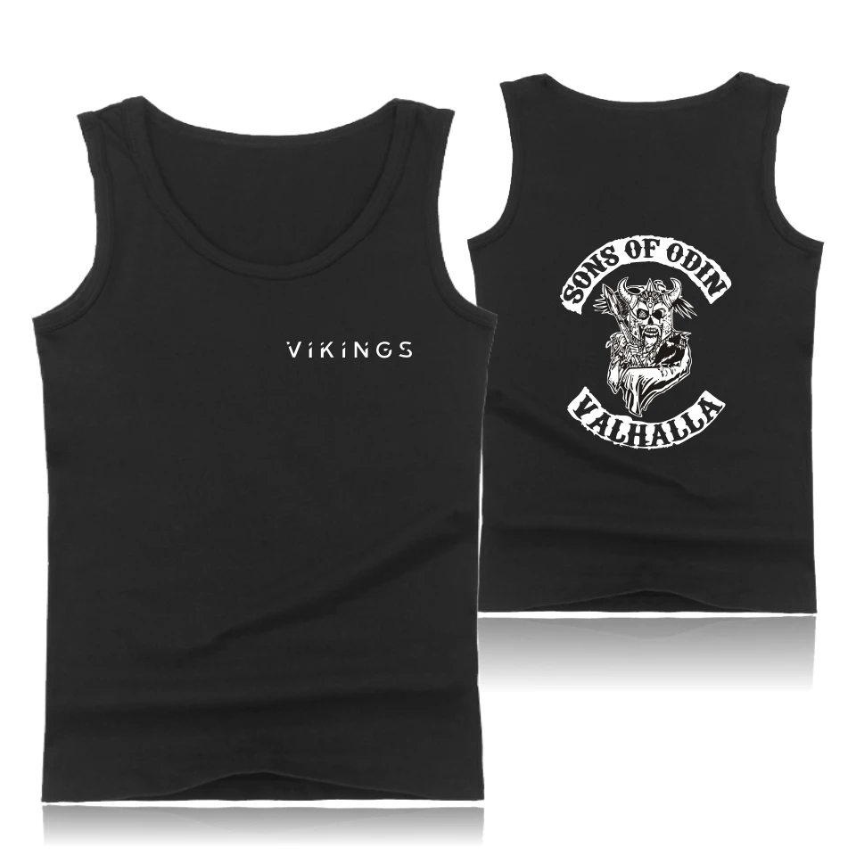 SONS OF ODIN VALHALLA mens tank tops shirt hip hop Vikings summer gym vest bodybuilding tank top men singlet fitness clothing