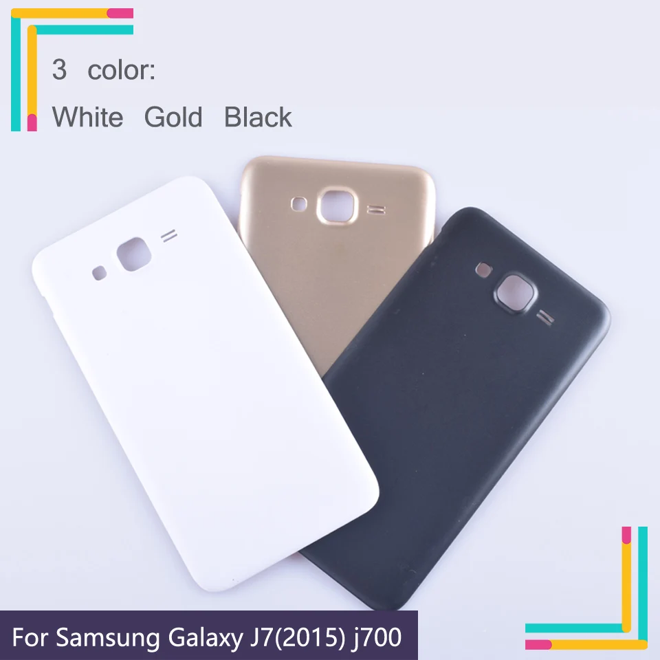 50 шт./партия задняя крышка батарейного отсека для Samsung Galaxy J7 2015 J700|Корпусы и рамки