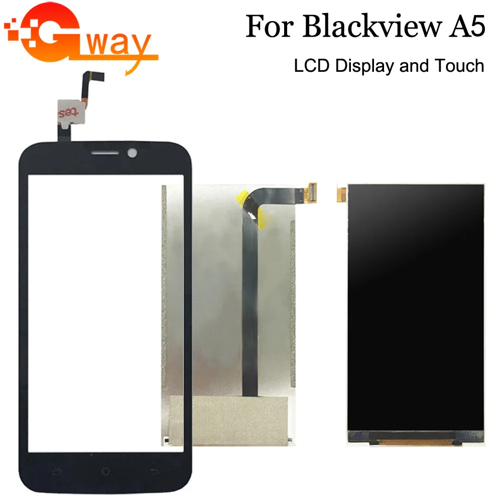 

ЖК-дисплей и дигитайзер сенсорного экрана для Blackview A5, 4,5 дюйма, черные запасные части для A5 LCD Pantall, тактильные инструменты