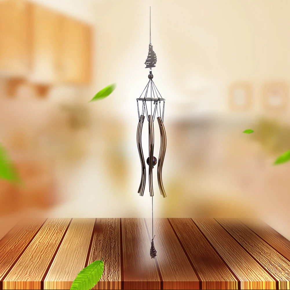 Античный удивительный Грация глубокий резонансный 6 трубка Windchime Часовня колокольчики ветра двери настенный Декор для дома