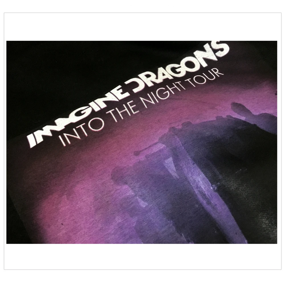 Bloodhoof Imagine Dragons Инди Рок Альтернатива Рок Панк Группа Мужская Черная хлопковая толстовка Азиатский размер