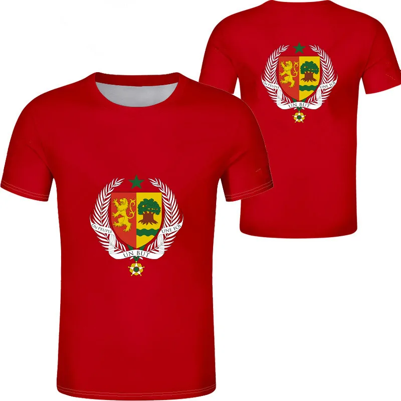 Футболка с изображением Сенегала мужская Молодежная имени номера sen