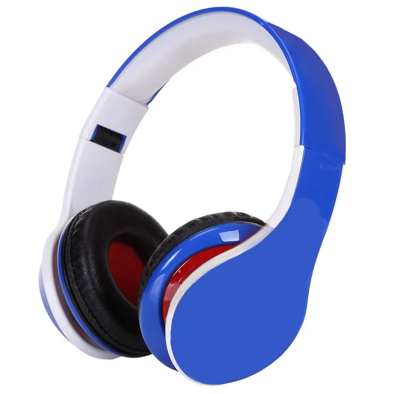 Топ красочные стерео аудио Mp3 Bluetooth Спорт бег наушники складные Беспроводной