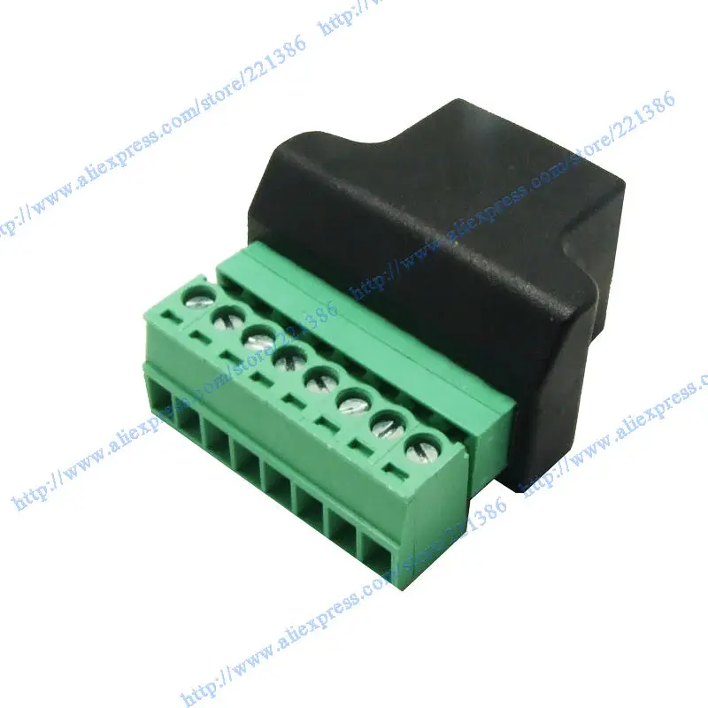 10 шт. RJ45 винт терминальный адаптер RJ45 Женский до 8 контактный разъем RJ45 Сплиттер для CCTV DVR CCTV аксессуар
