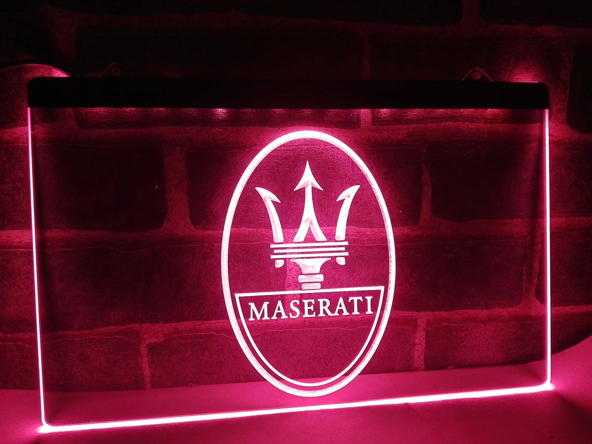LG139-услуги по ремонту автомобилей Maserati вывеска подсветка для украшения дома | Дом
