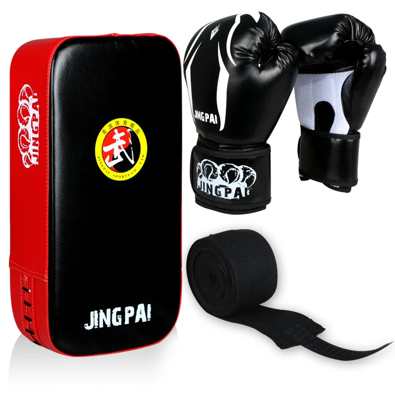 Боксерские перчатки GINGPAI MMA + подставка под руку для ног оболочка рук один