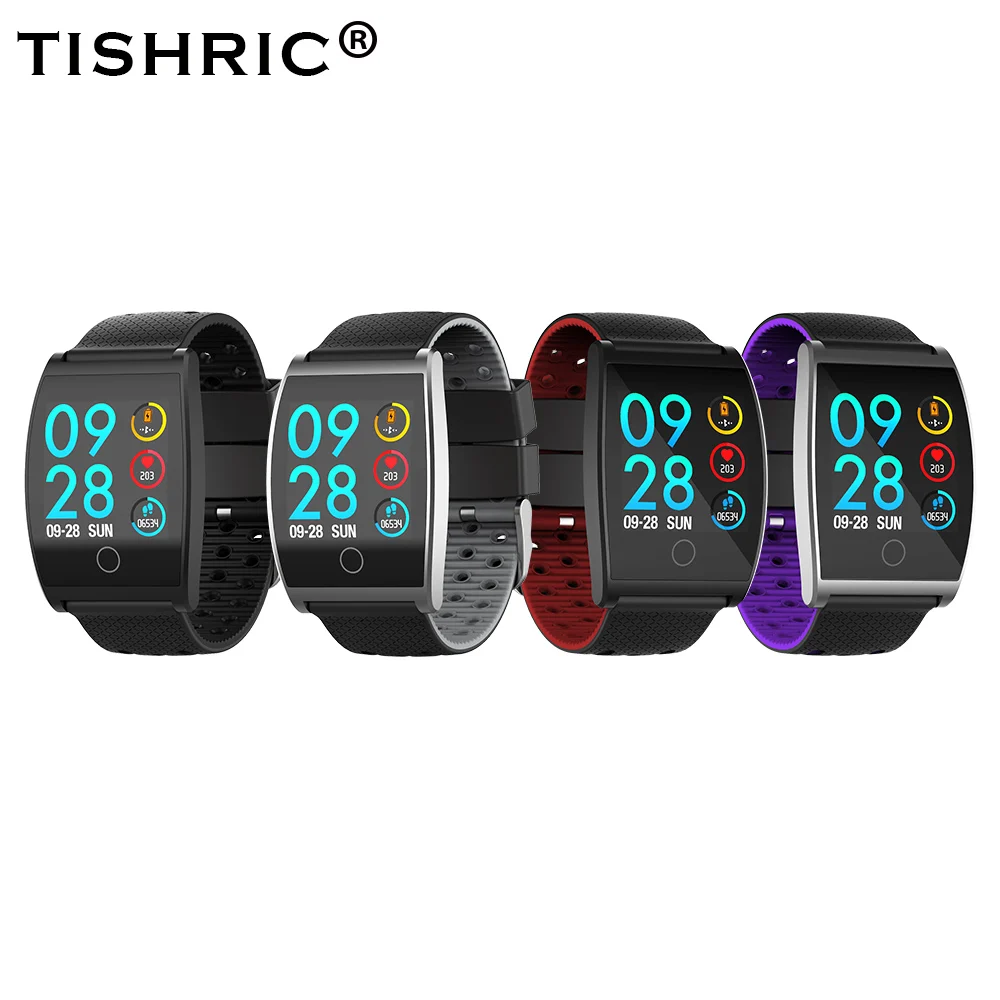TISHRIC QS05 смарт-Браслет Смарт-Браслет фитнес-браслет часы кровяное давление кислорода персонализированные часы циферблат пульсометр