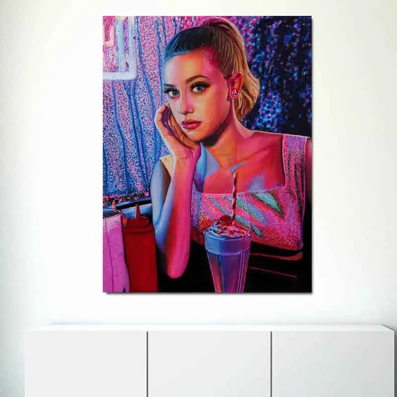 Ривердейл Бетти Купер Lili Reinhart холст картина печать гостиная домашний декор Современное украшение на стену, живопись маслом плакат картинки