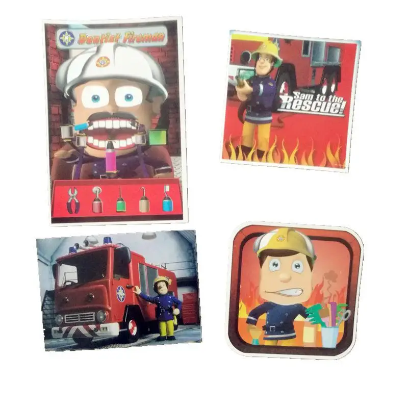 11 шт./лот Пожарный Сэм крутой мультфильм дети наклейки для багажа чемодан