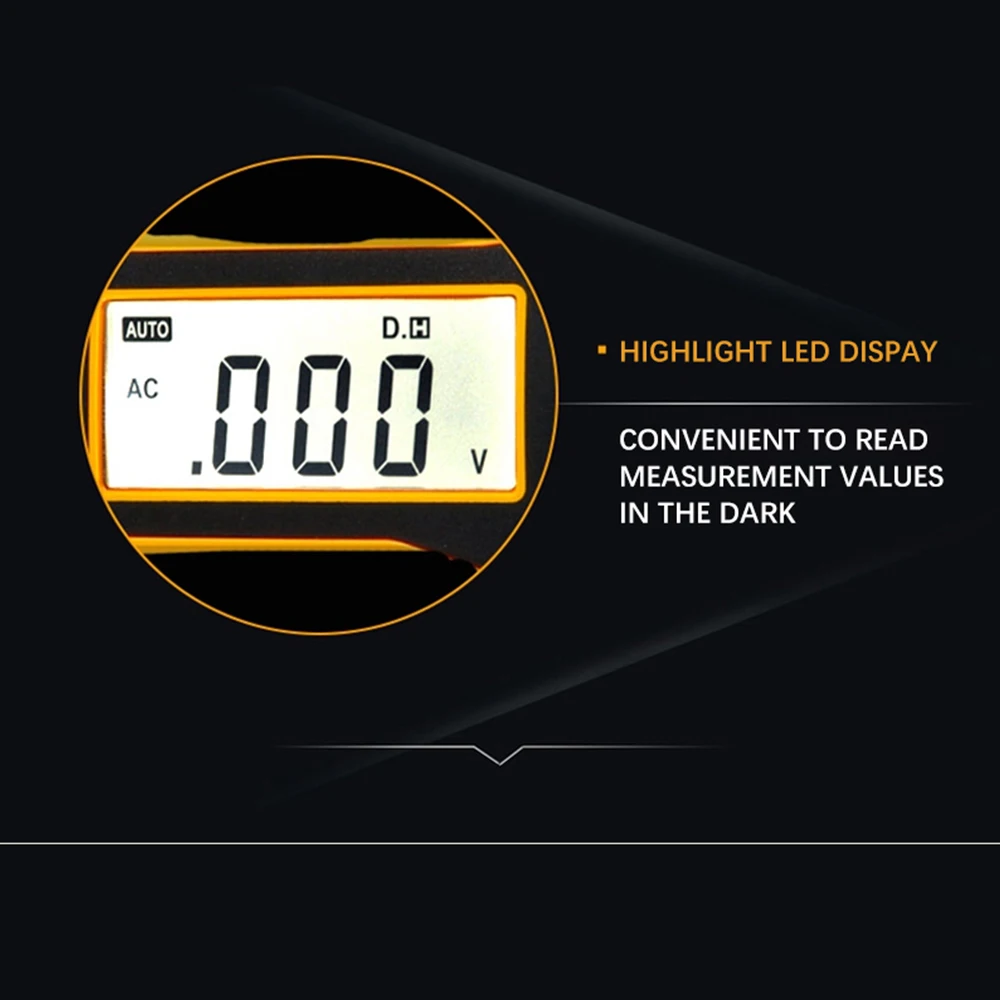 Peakmeter PM8211 NCV Цифровой мультиметр 2000 отсчетов Ручка Тип ЖК-дисплей DC/AC Напряжение Ток Сопротивление тестер амперметр мультитестер