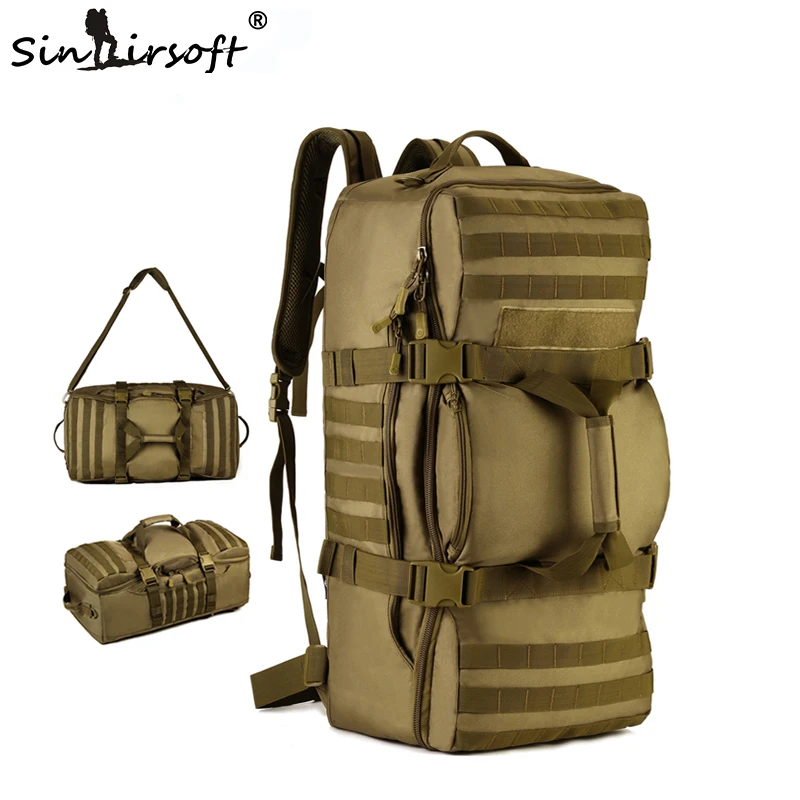 Sinairsoft 60L Открытый тактический Спорт Восхождение нейлон Для мужчин мешок Военное Дело рюкзак для путешествий Пеший Туризм плеча рюкзак