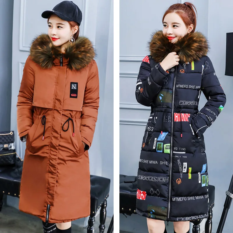 Caramel Double Two Sides New Arrival Women Winter Jacket Hooded With Fur Collar Ladies Outwear Parka Long Coat High Quality - Цвет: Caramel