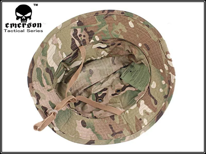 EMERSON Boonie шляпа Военная Тактическая армейская шляпа Анти-Царапины сетка ткань камуфляжная шляпа для охоты Мультикам EM8553