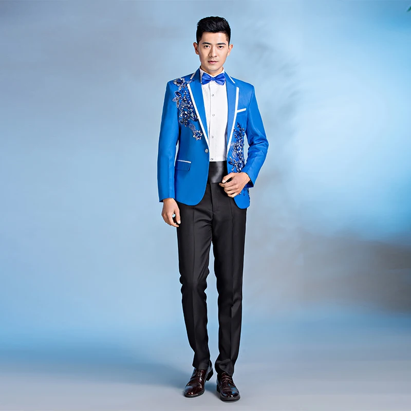 Новые костюмы с блестками мужское платье сценические приталенные мужские |