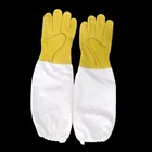Перчатки с защитными рукавами, 1 комплект, профессиональные перчатки с защитой от пчеловодства