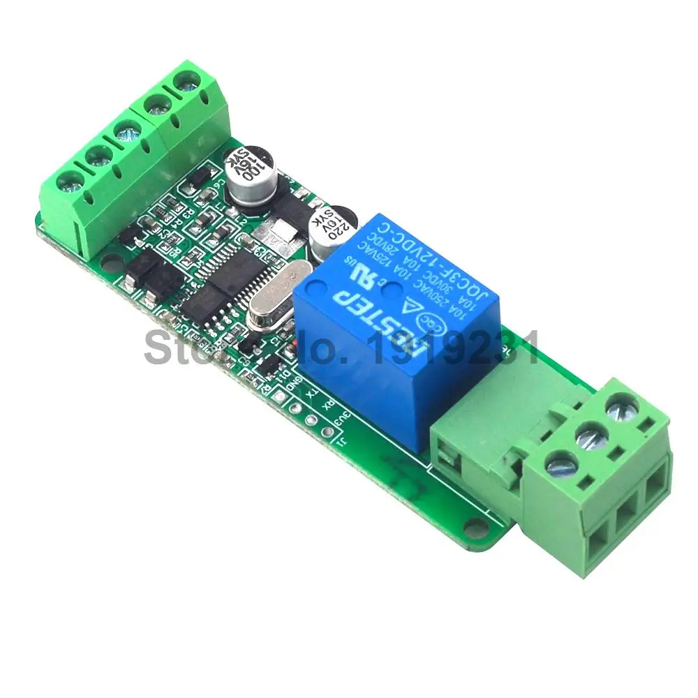 Modbus Rtu 1 канал 5 в 12 В релейный модуль переключатель вход/выход RS485 / TTL связь|Реле| |