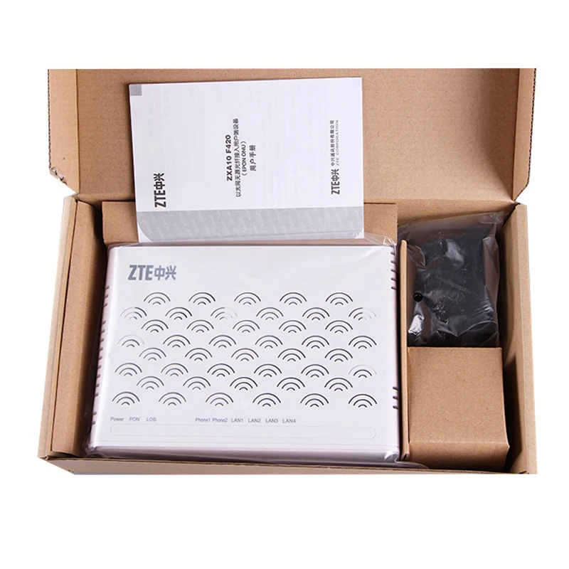 Новая версия 5,0 zte GPON terminal ZXA10 F660 ONU/ONT с 1GE+ 3FE+ 1Voice+ wifi+ 1USB, оптический сетевой терминал английская версия