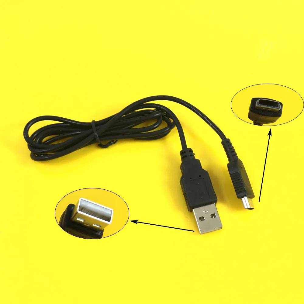 

JCD New Sale 1pcs/Lot 1.2M Black Color USB Power Supply Charger Cable Cord for Nintendo GBM GameBoy Micro Console