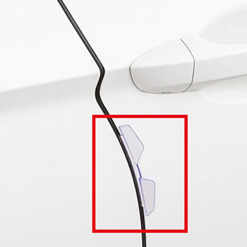 Защитная полоса для дверей автомобиля 4 шт. наклейка против столкновений Peugeot 206 207