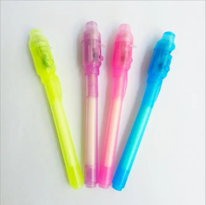 Invisible pen tip Marvel невидимая Iight ручка Mystery светодиодный электронный фиолетовый световой маркер креативные УФ волшебные чернила ручка материал Escolar Secret Invisibl - Цвет: Invisible pen tip