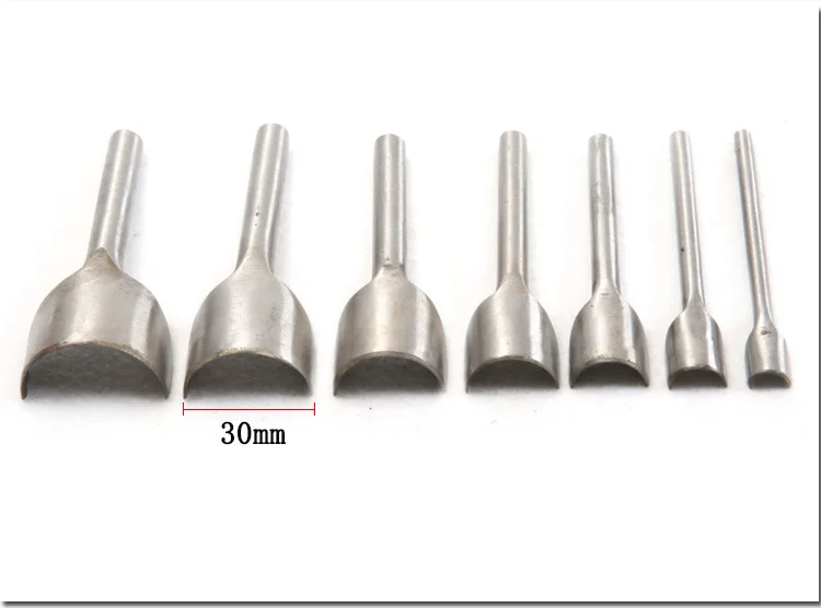 DIY кожаный инструмент для ручных работ Круглый Филе C-пуансон в форме хвоста