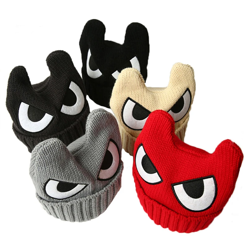 Детские шапки вязаные осенне-зимние детские для мальчиков и девочек шапочки