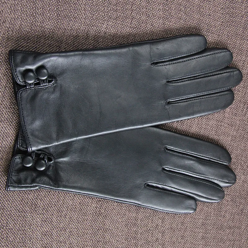 Перчатки женские из натуральной овечьей кожи на осень/весну/зиму|Женские