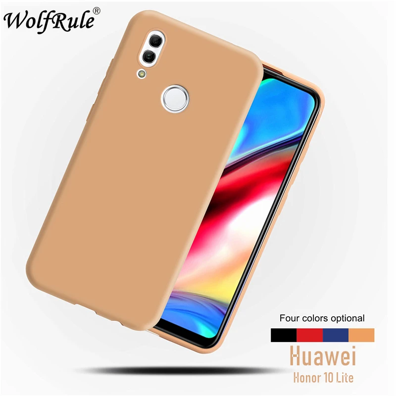 Чехол для Huawei Honor 10 Lite мягкий на ощупь чехол из жидкого силикона ТПУ и микрофибры