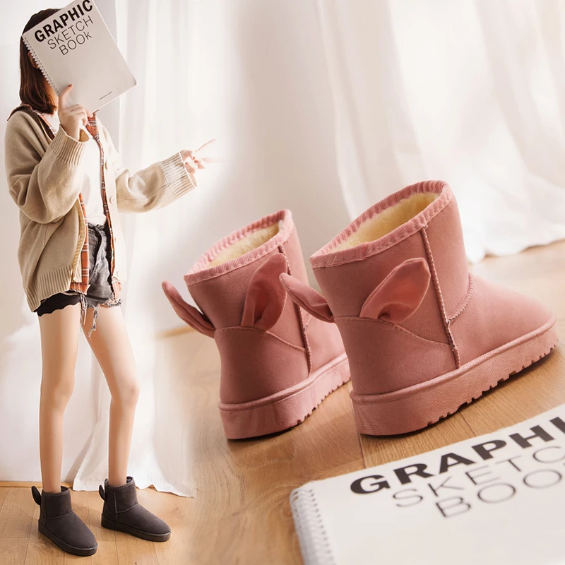 Зимние ботинки женская обувь зимние теплые хлопковые женские повседневные