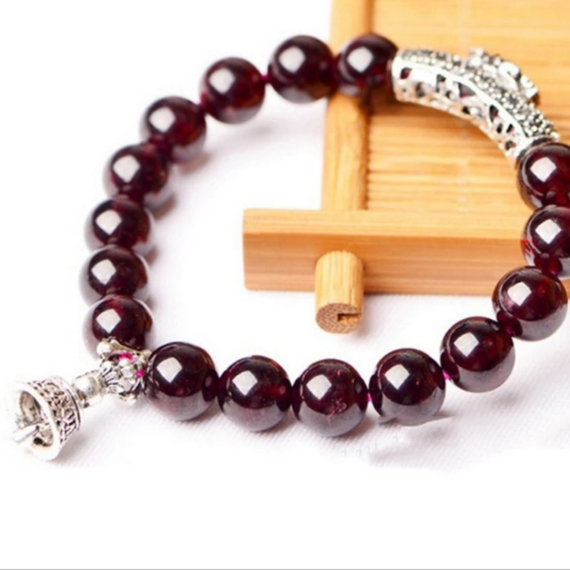 Оптовая продажа браслеты из натурального граната красного вина тибетский